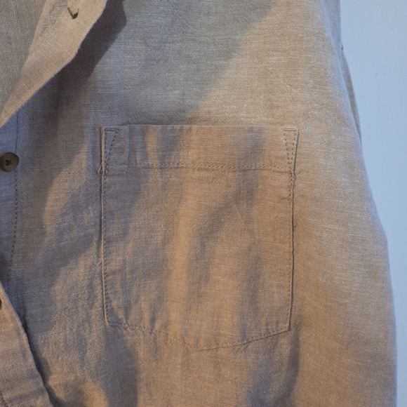Joe Fresh Women's Linen-Cotton Blend Button-Up Shirt - Picture 6 of 7